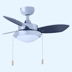 Amazon Basics 30-Inch Ceiling Fan - Includes Integrated Dimmable LED Light  Kit - Three Reversible Blades, Chrome Finish - - Amazon.com